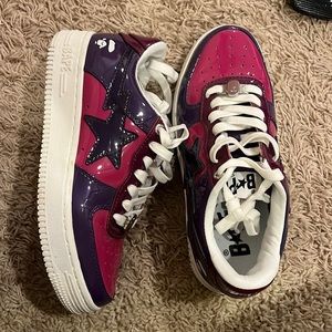 great condition bape sta low color camo combo purple